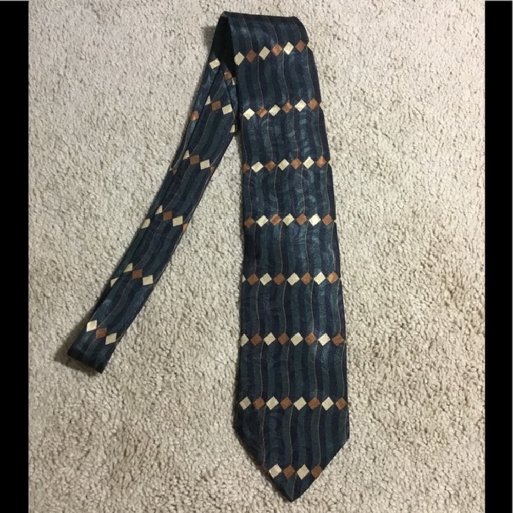 Oak tree Silk Dark Green & Brown Tie 60 x 3.5